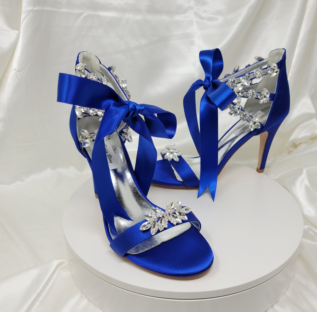 ice blue bridal shoes
