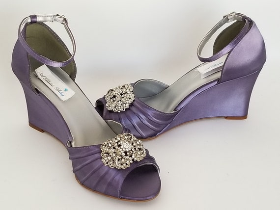 lilac bridal shoes