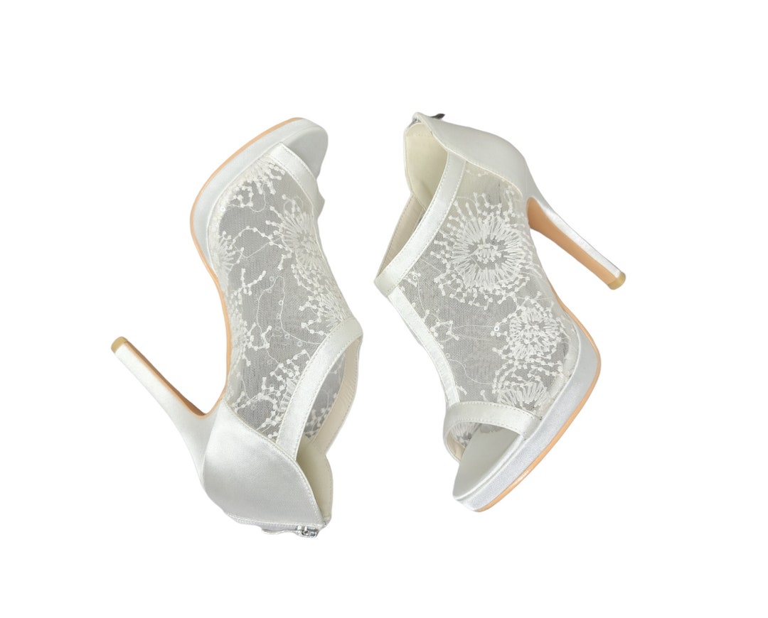lace wedding shoes bridal