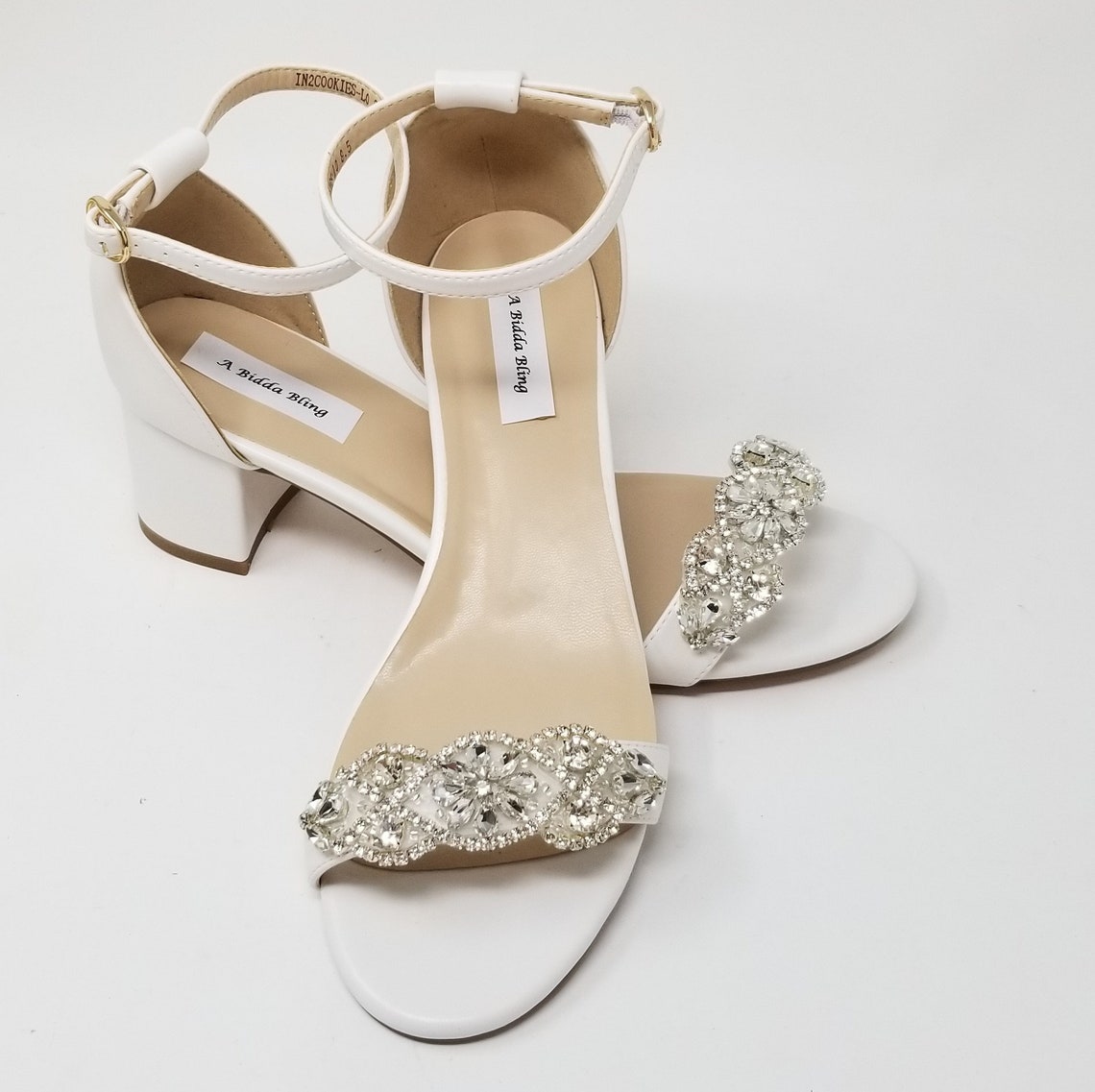 Off White Wedding Shoes Block Heel White Bridal Shoes Block Heel White ...