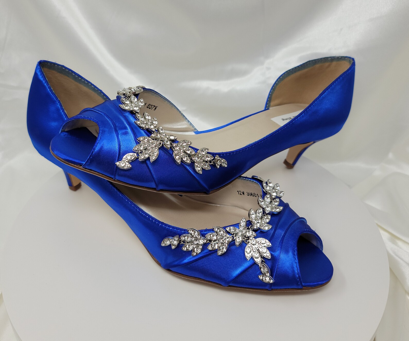 Blue Wedding Shoes With Crystal Vine Design Blue Bridal Shoes or PICK ...