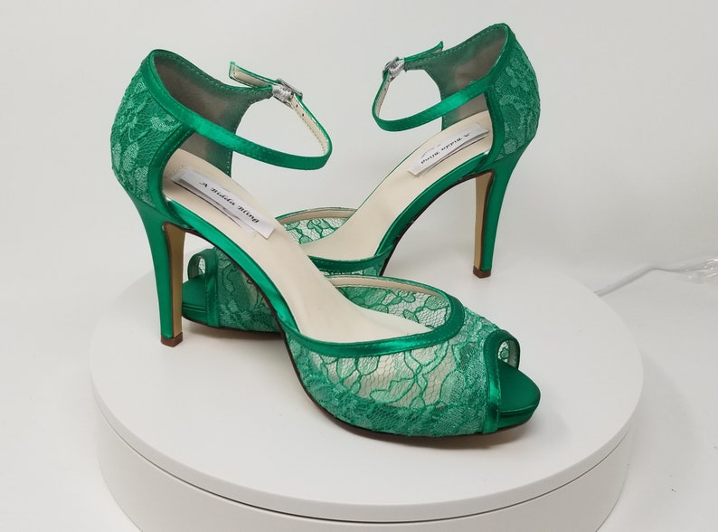 emerald green wedding shoes