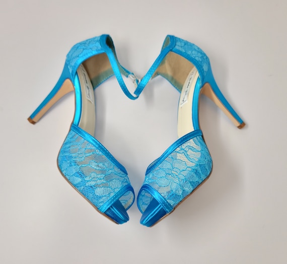 Scarpe da sposa in pizzo blu turchese 100 colori Scarpe da sposa in pizzo turchese Scarpe da sposa in pizzo Scarpe da sposa in pizzo Scarpe da damigella d onore turchese Etsy