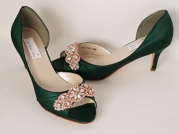 hunter green wedding shoes