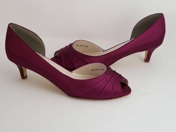 maroon bridal shoes