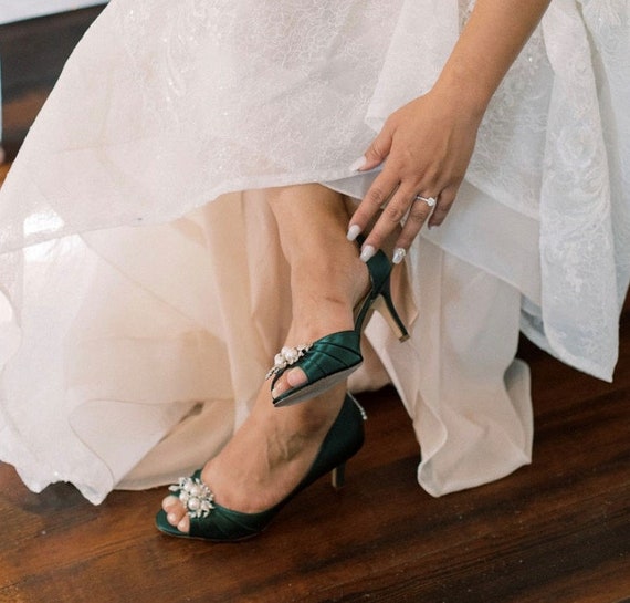 Zapatos de boda verdes Zapatos de verde cazador con - Etsy México