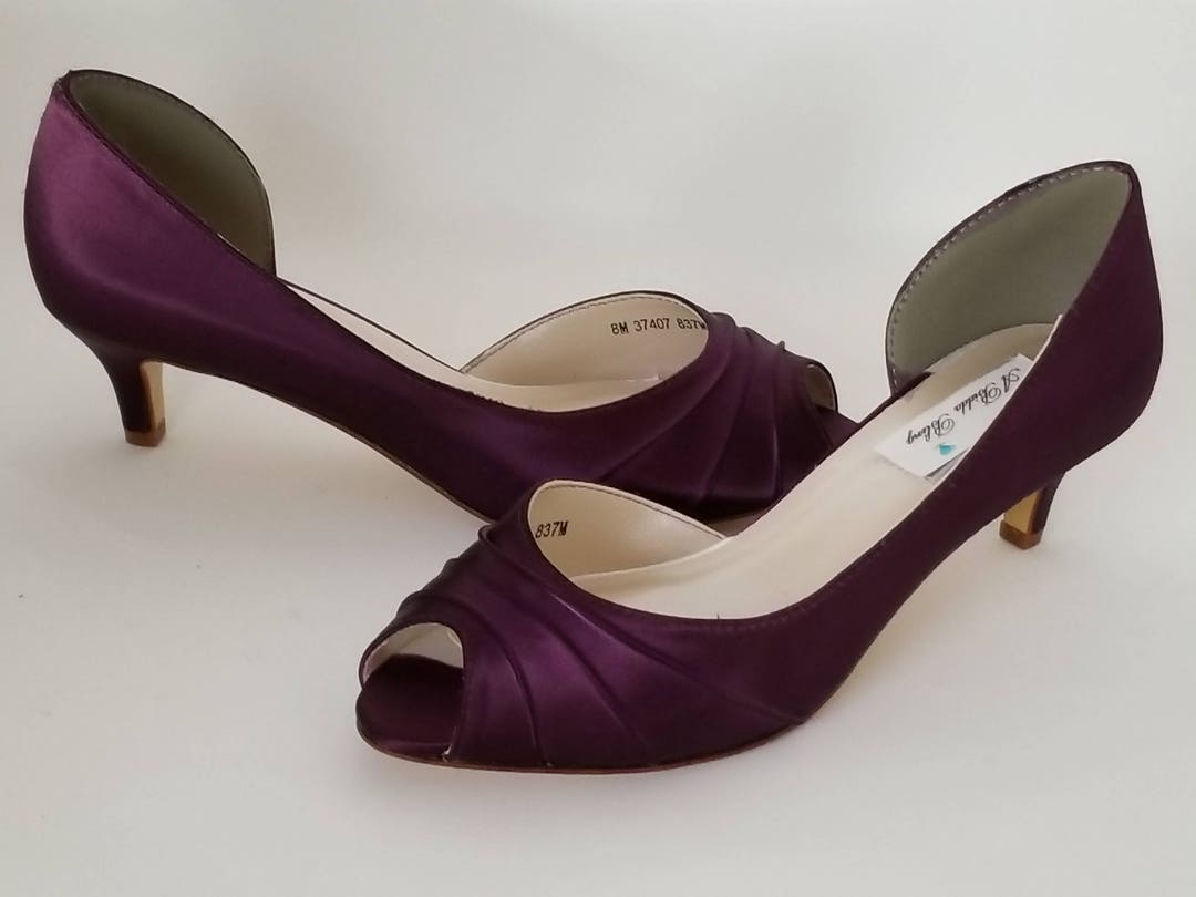 Eggplant Purple Wedding Shoes Eggplant Purple Bridal Shoes or PICK FROM 100 COLORS Eggplant Purple Bridesmaid Shoes Etsy UK