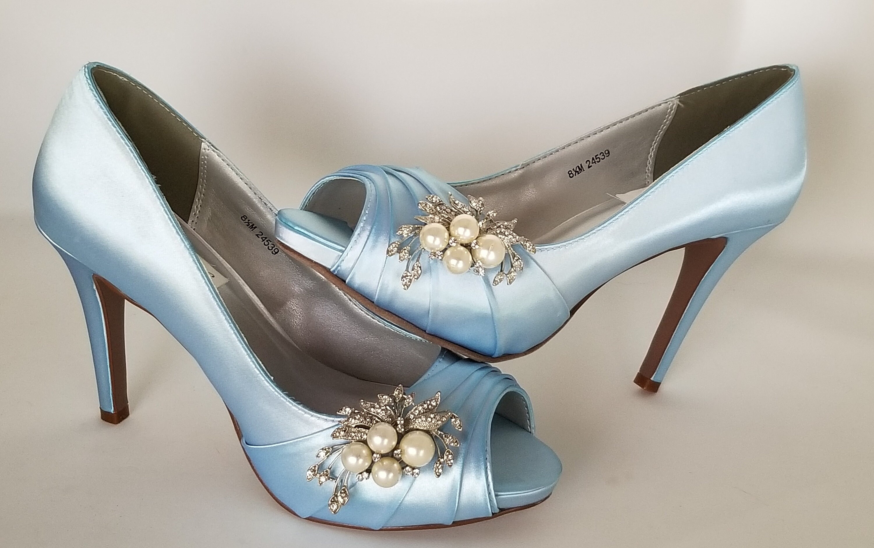 crystal and pearl bridal shoes