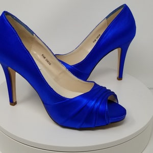 Blue Wedding Shoes Blue Bridal Shoes - Over 100 Color Choices to Pick From Rofal Blue Bridal Royal Blue Shoes Blue Shoes