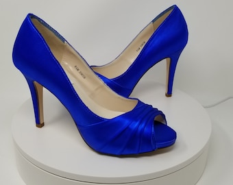 Blue Wedding Shoes Blue Bridal Shoes - Over 100 Color Choices to Pick From Rofal Blue Bridal Royal Blue Shoes Blue Shoes