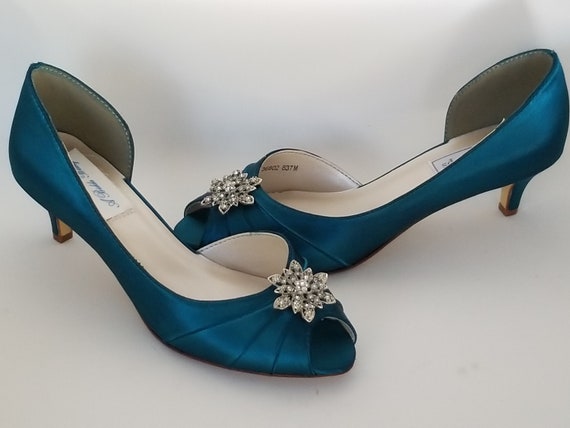 teal wedding shoes