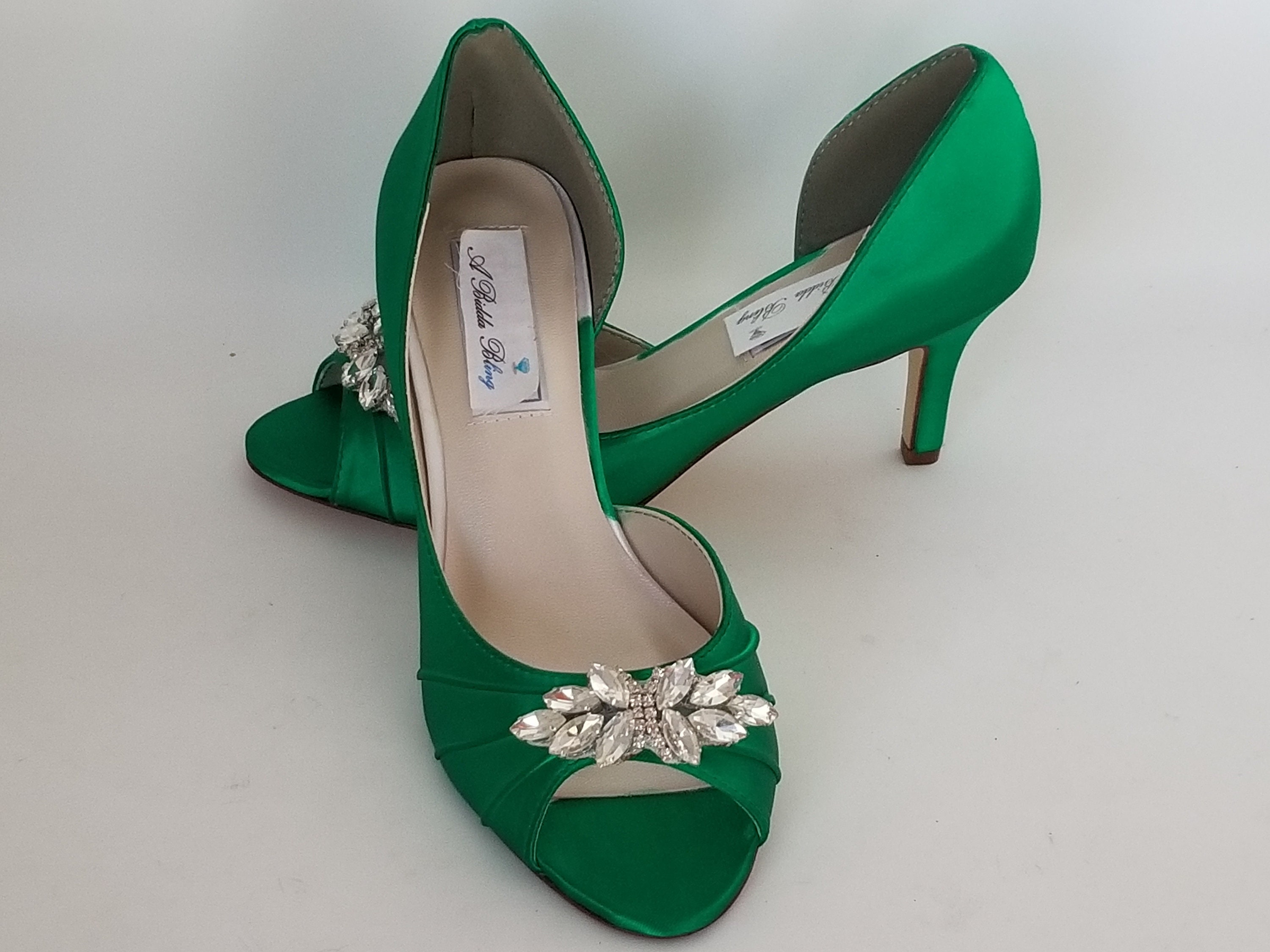 green evening shoes uk