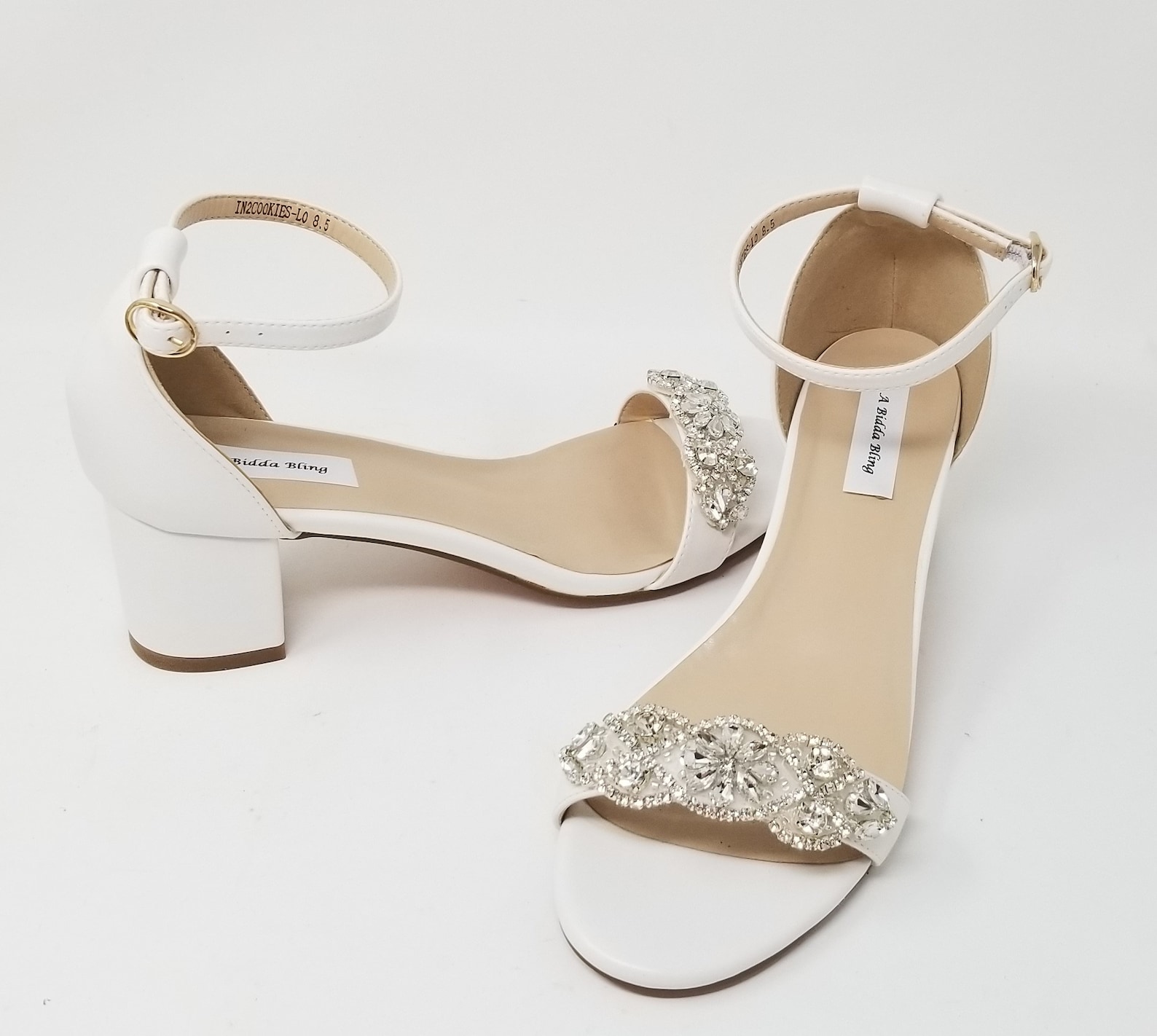 Off White Wedding Shoes Block Heel White Bridal Shoes Block Heel White ...