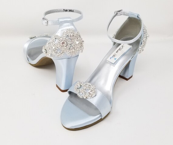 baby blue wedding heels