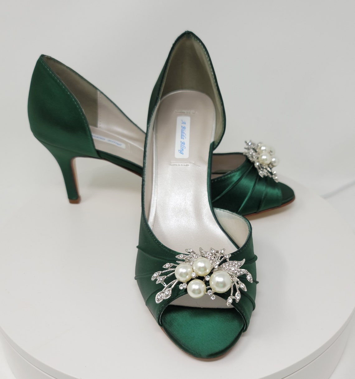 Green Wedding Shoes Hunter Green Bridal Shoes with