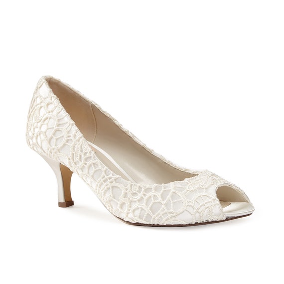 bridal heels ivory