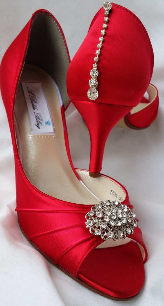 vintage style red shoes