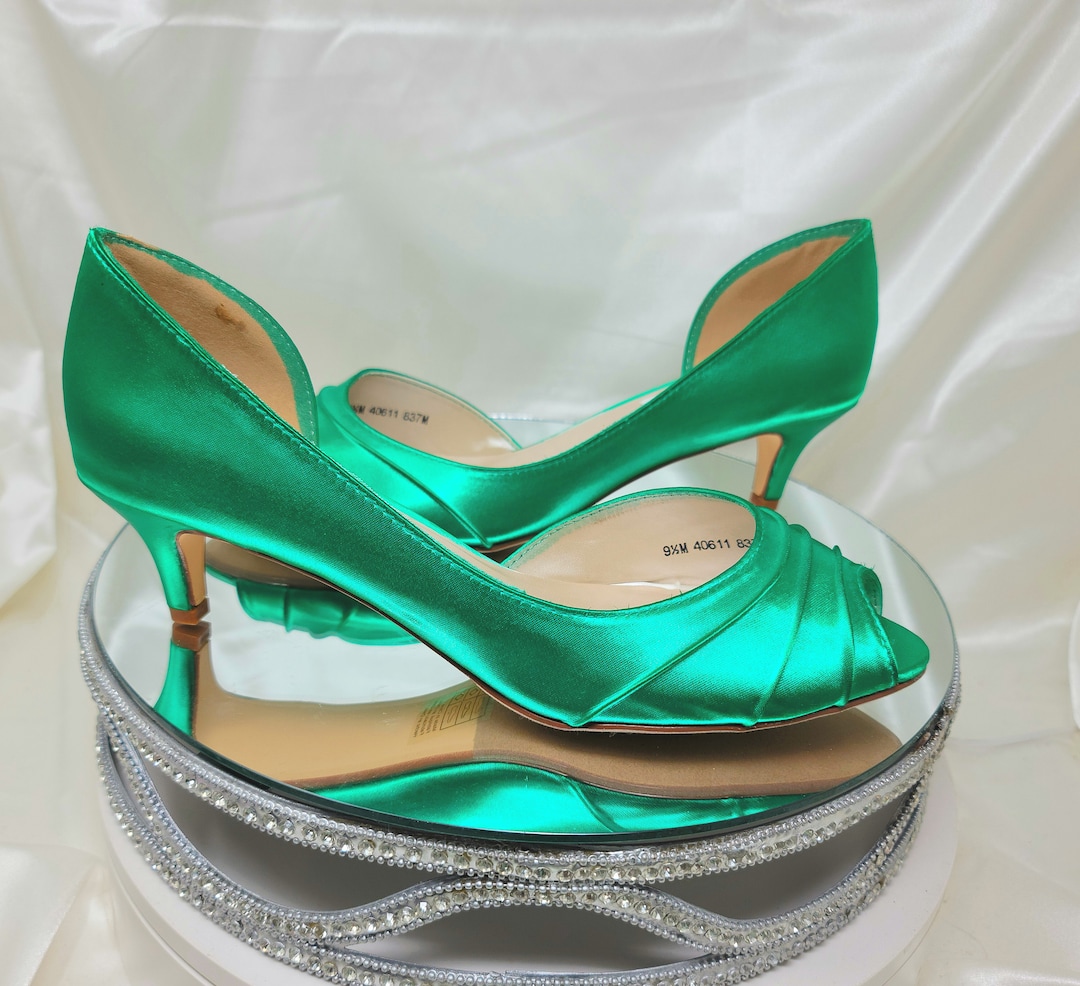 emerald green wedding shoes