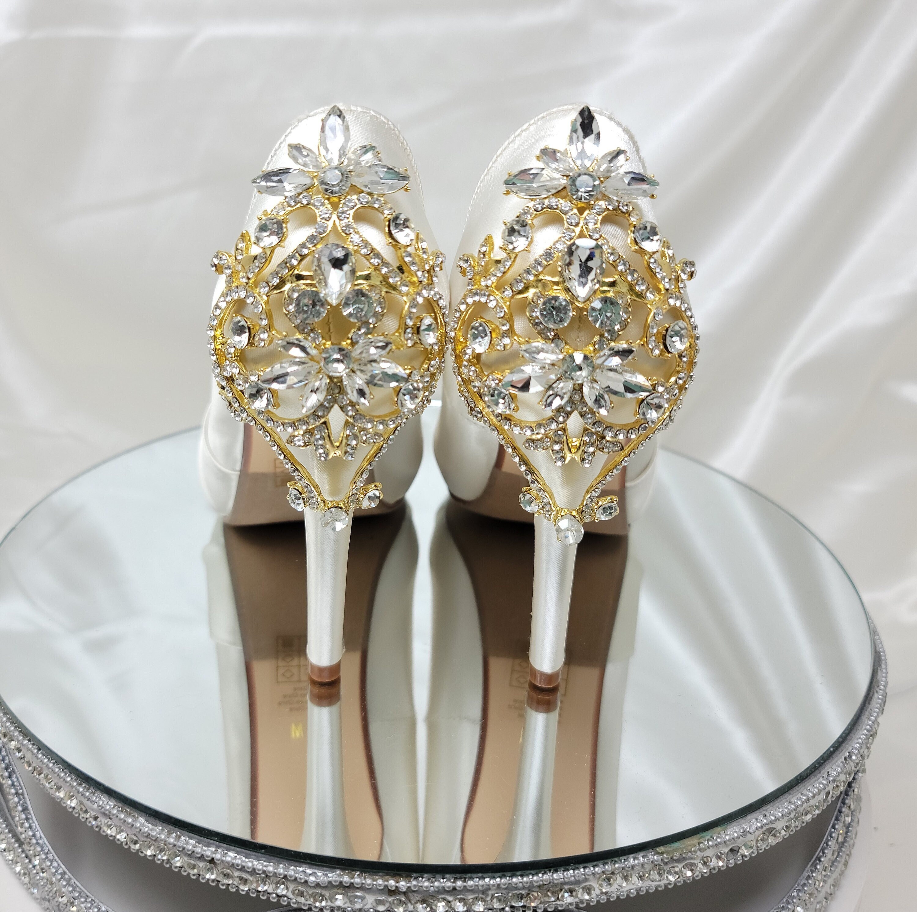 childrens ivory dress shoes Joyfolie Girls Miriam Flat in Ivory | Flower Girl Shoes | Bow Flats main image 1