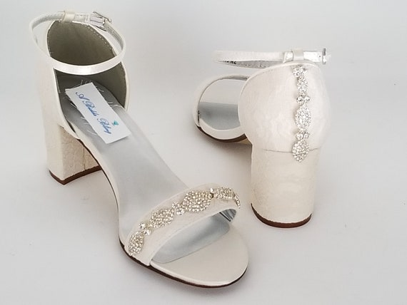 ivory block heel sandals uk