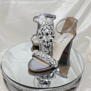 Platinum Silver Heel Etsy