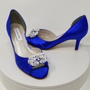 cobalt blue evening shoes