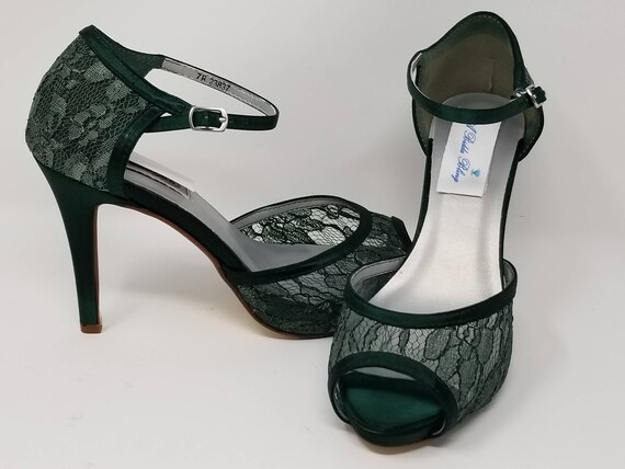 hunter green wedding shoes