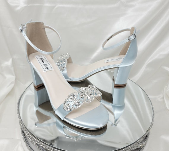 light dusty blue wedding shoes | Blue wedding shoes, Light blue wedding  shoes, Blue bridal shoes