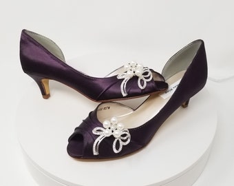 Eggplant store colored pumps