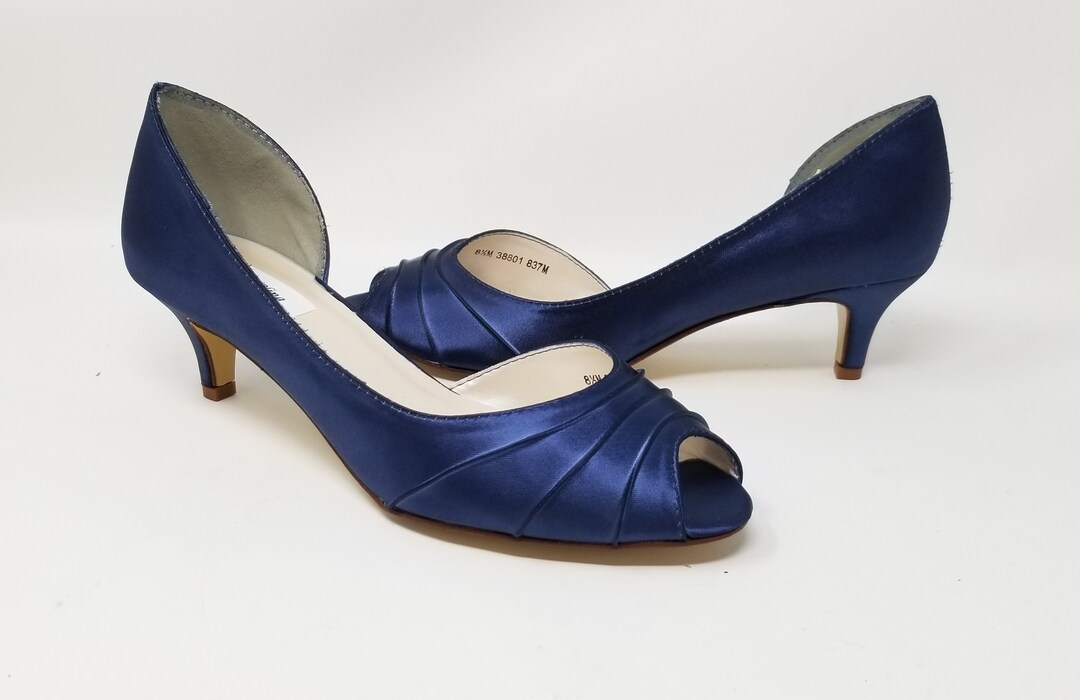 navy blue bridesmaid shoes