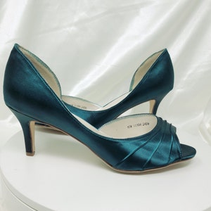 Teal Wedding Shoes Teal Bridal Shoes Teal Bridesmaid Shoes  PICK FROM 100 COLORS Teal Bridesmaid Shoes