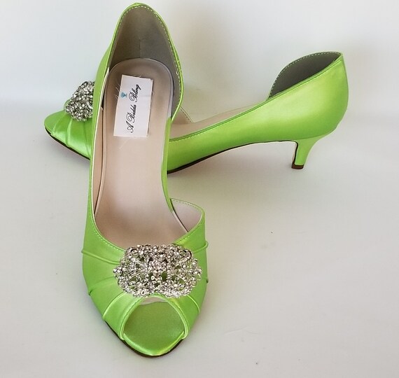 lime green shoes wedding