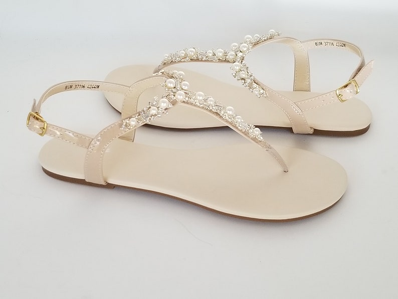 Ivory Wedding Sandals Nude Bridal Sandals Ivory Bridal Sandals - Etsy