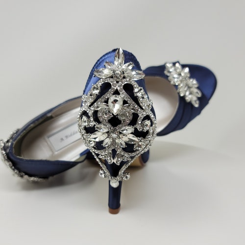 ice blue bridal shoes