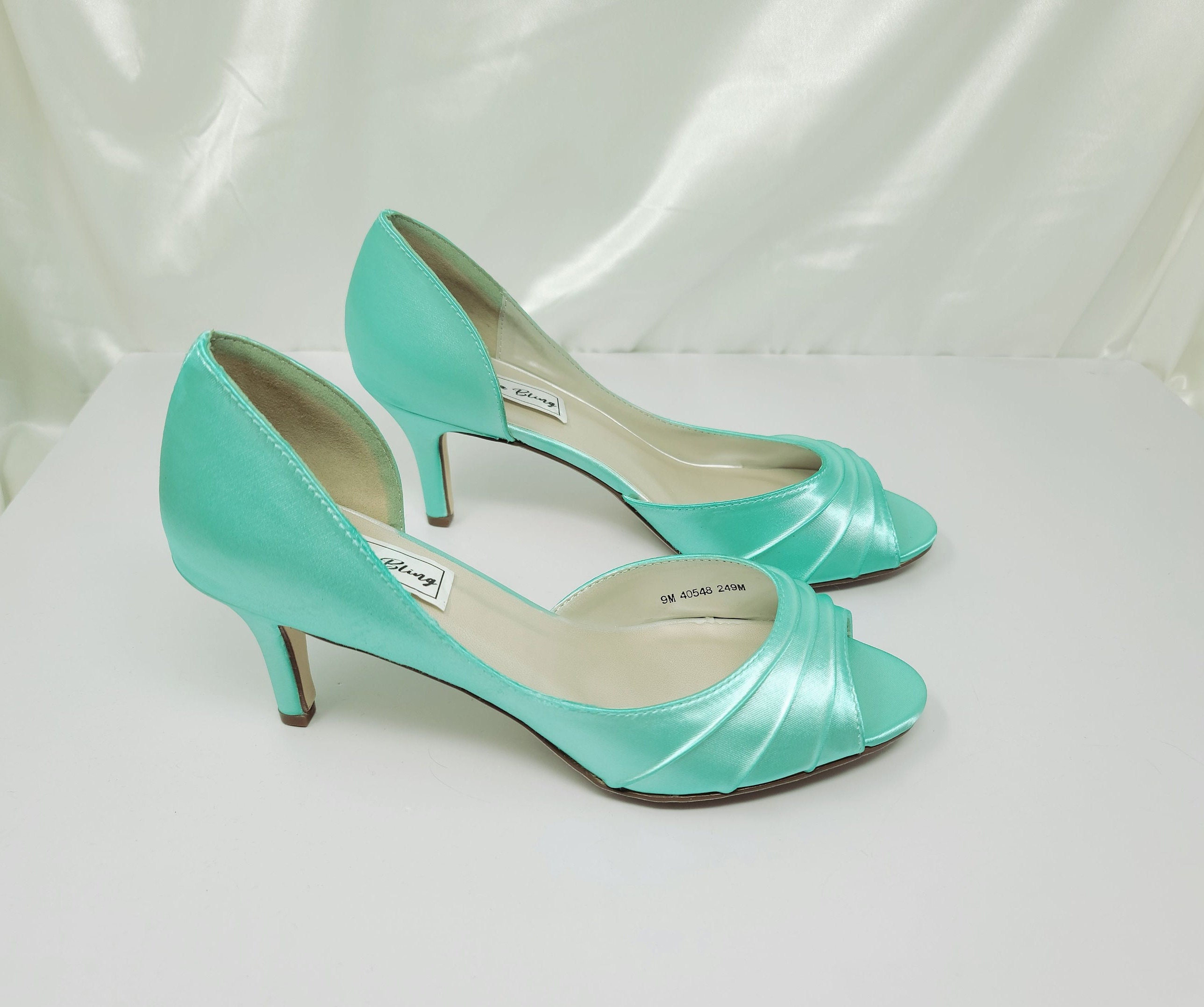 Aqua Green Heels - Etsy