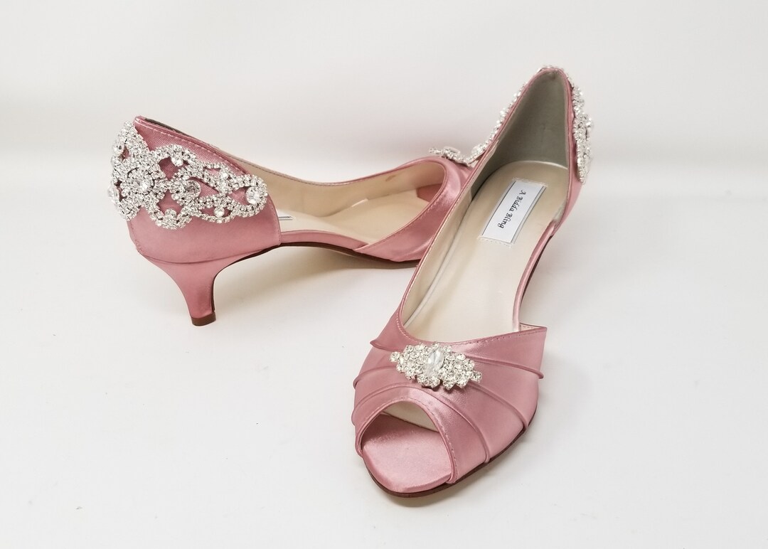 dusty rose wedding shoes