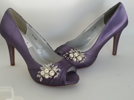 lilac bridesmaid shoes