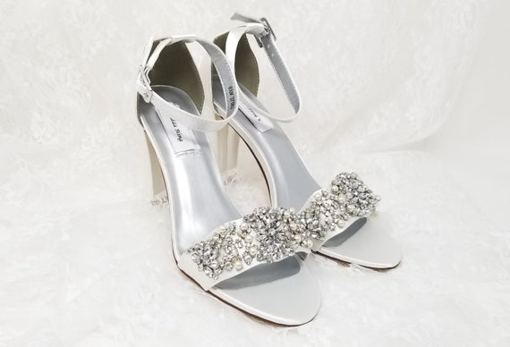 bridal chunky heels