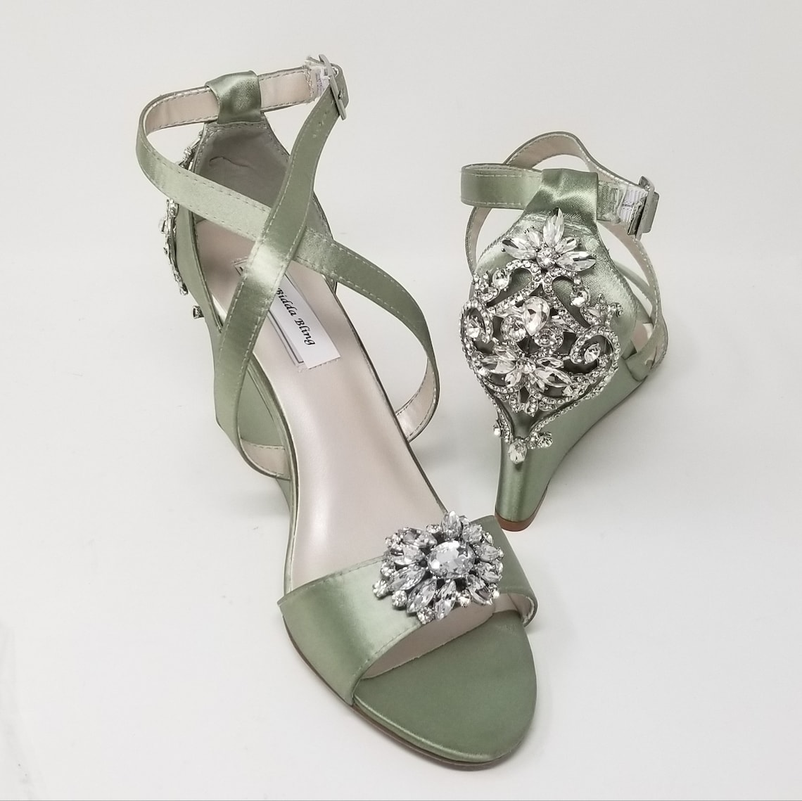 sage green strappy sandals