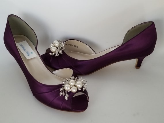 eggplant purple wedding shoes