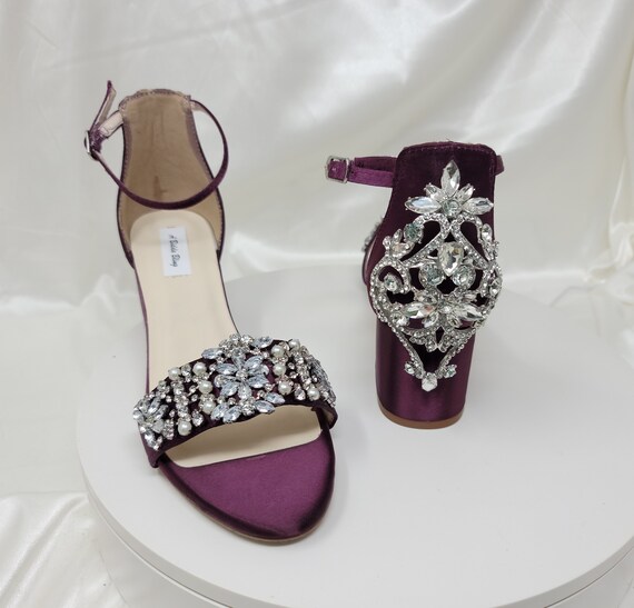 Eggplant colored sandals sale