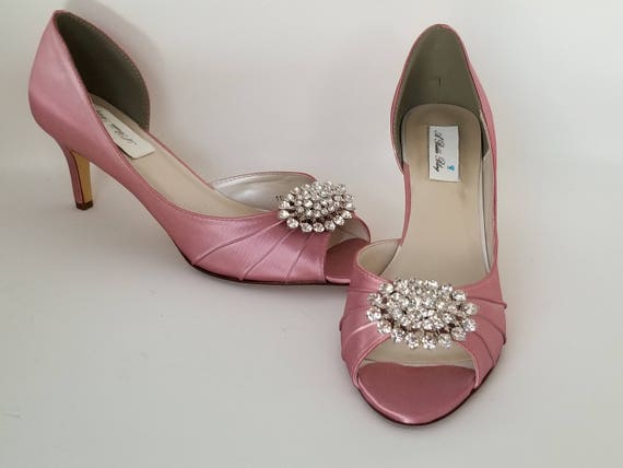 dusty rose wedding shoes