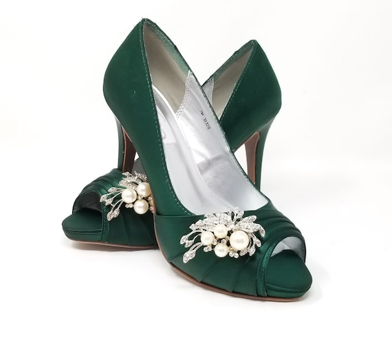 Hunter green wedding shoes 2025