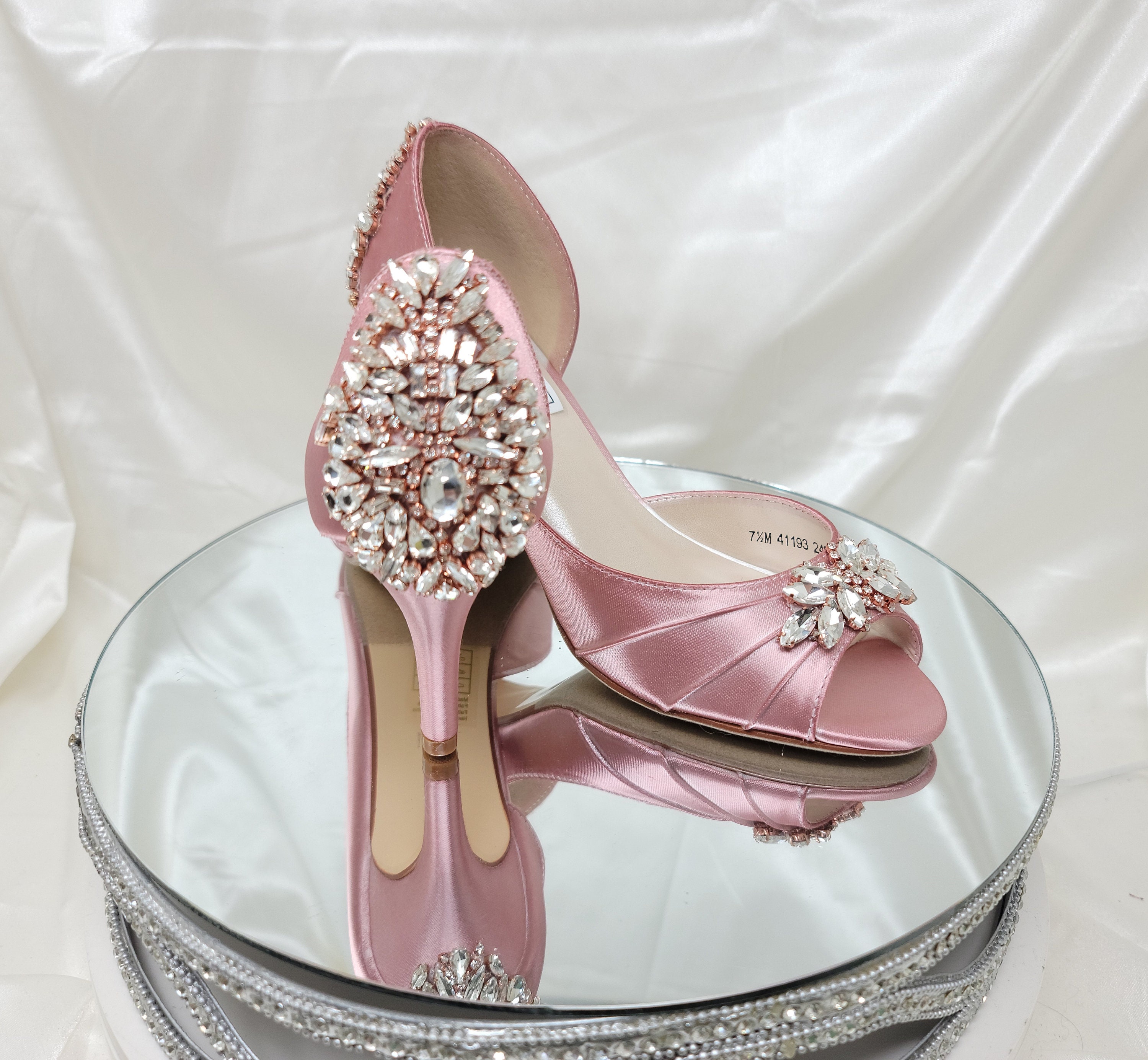 Dusty Rose Bridal Shoes Rose Gold Design Dusty Rose Wedding Shoes Rose Gold  Trim 100 COLORS Dusty Rose Bridal Heels Bridal Peep Toe Shoes - Etsy