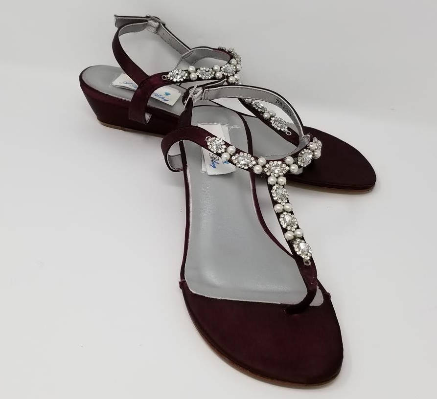 wine colored wedding shoes