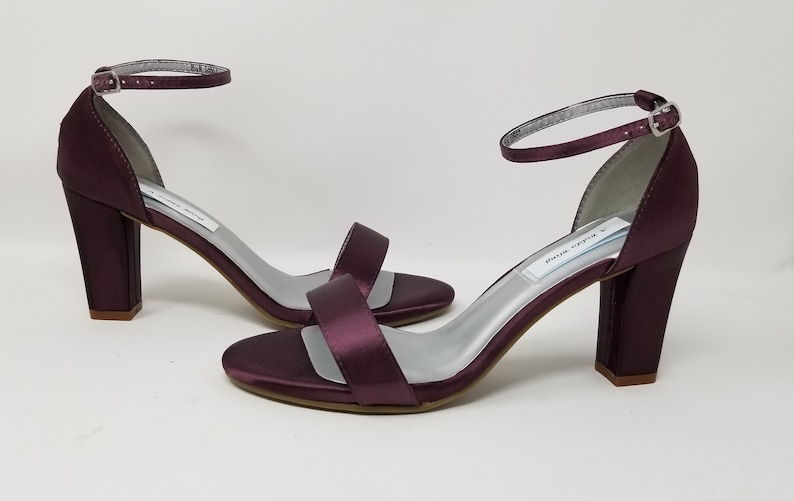 plum colored heels for wedding