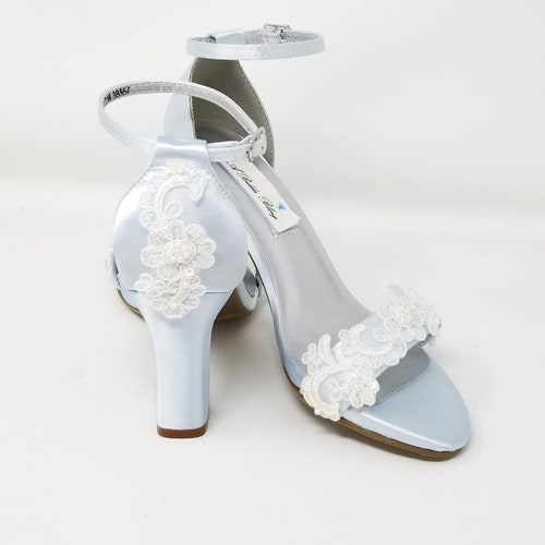 light blue bridesmaid shoes