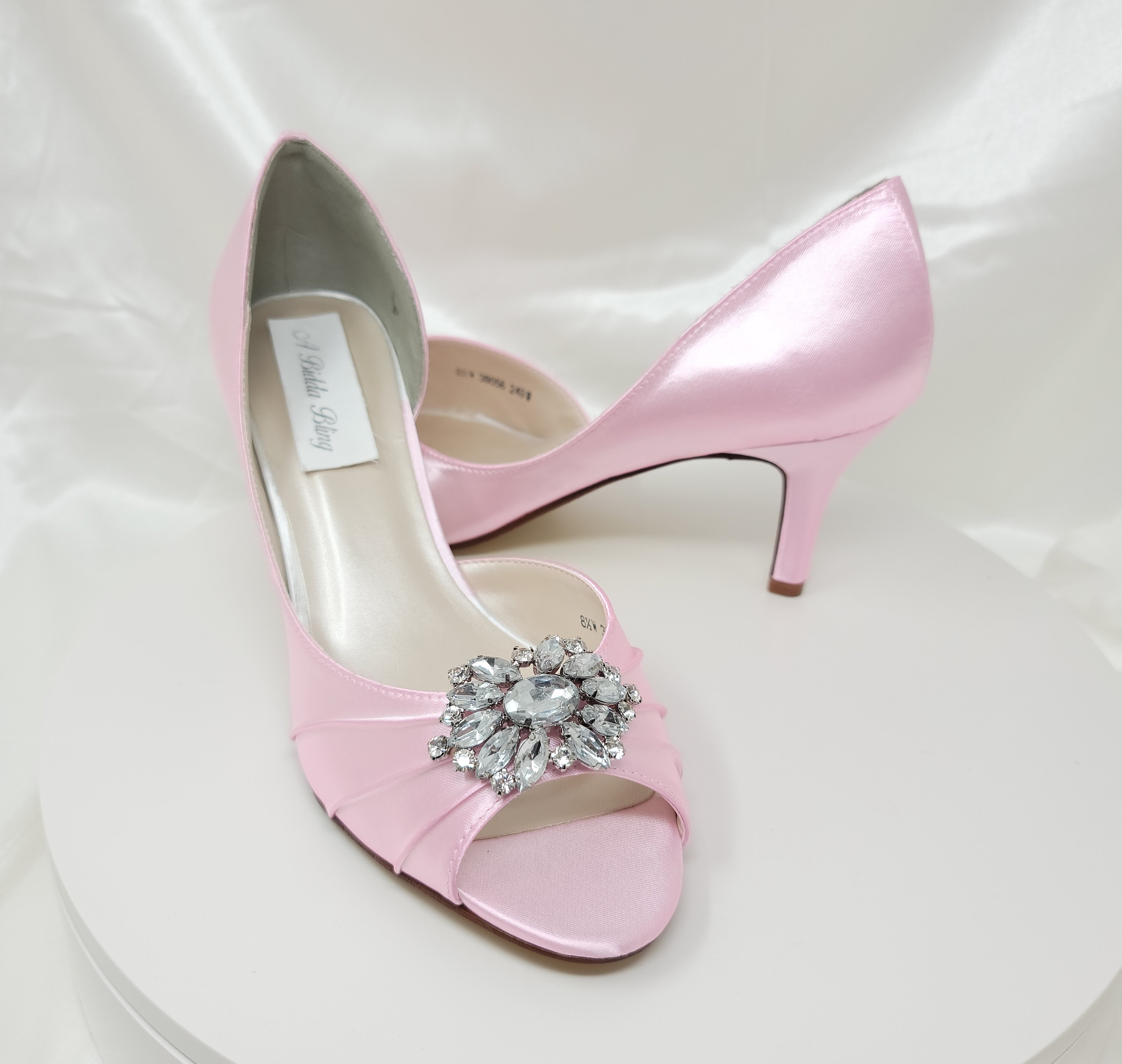 Crystal Design Pink Bridal Shoes Pink 