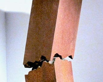 Earth Structure in Decline 35, steel & copper sculpture