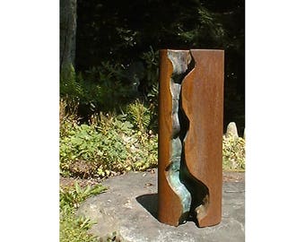 sculpture Cylindrical Geoform 29, a salute to Mother Earth, honors her very essence, her structure - part of my Perfection is Illusive group